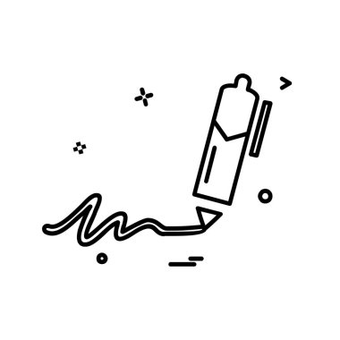 Kalem simge tasarlamak vektör