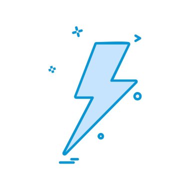 Gök gürültüsü simge tasarlamak vektör