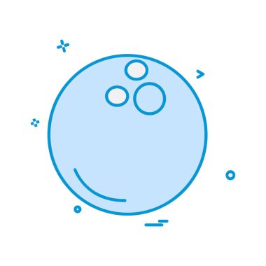 Topu simge tasarlamak vektör