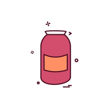 Gıda simgesi tasarım vektörü