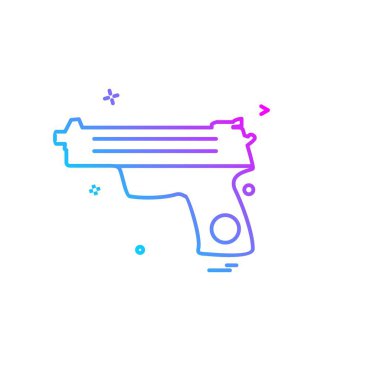 Silah simge tasarlamak vektör 