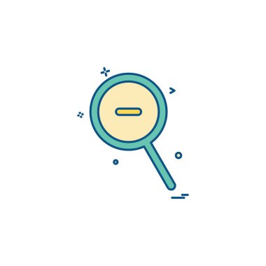 Simge tasarlamak vektör zoom 