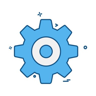 Dişli simge tasarlamak vektör