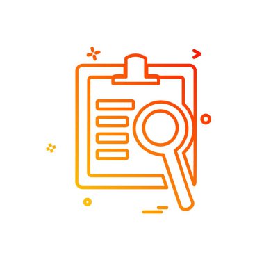 Belge simgesi tasarım vektörü