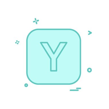 Alfabe simge tasarlamak vektör