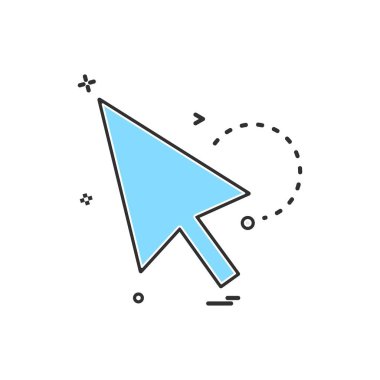 ok yönünü vektör tasarımı yaptı