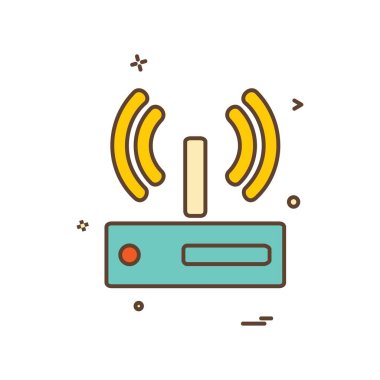 Wifi simge tasarım vektörü