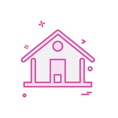 Ev simgesi tasarım vektörü