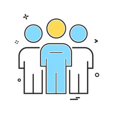 Avatar simge tasarım vektörü