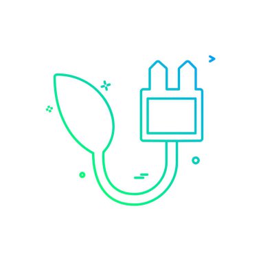 Ekoloji simgesi tasarım vektörü