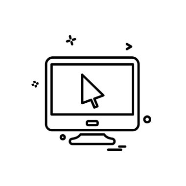 Bilgisayar simgesi tasarım vektörü