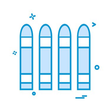 Madde işaretleri simge tasarlamak vektör 