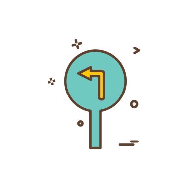 Trafik işaretleri simge tasarlamak vektör