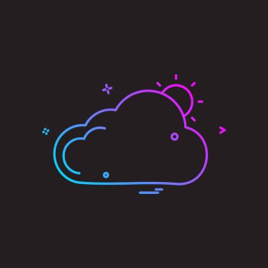 Bulut simgesi tasarım vektörü