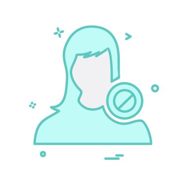 Kadın simge tasarlamak vektör