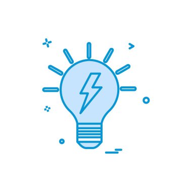 blub güç elektrik simge vektör tasarımı tasarlamak