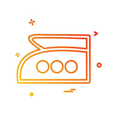 Demir simgesi tasarım vektörü