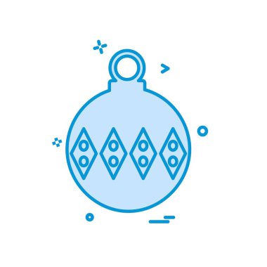 Noel top simge tasarlamak vektör