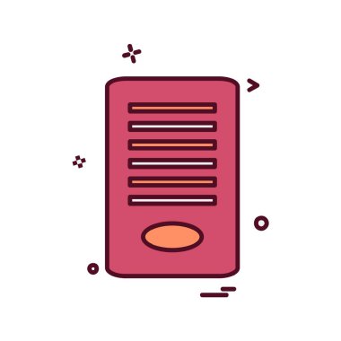 Dosya simgesi tasarım vektörü