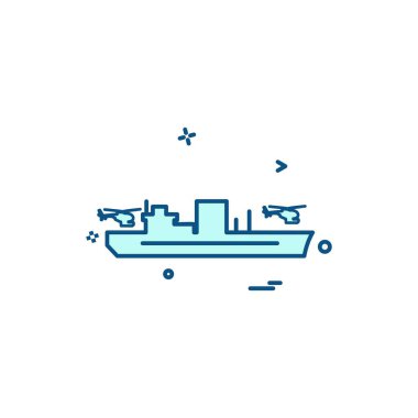 Donanma simge tasarım vektörü 