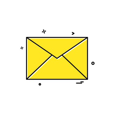 Mesasges simge tasarım vektörü 