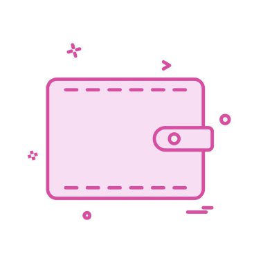 m-cüzdan simgesi tasarım, vektör çizim