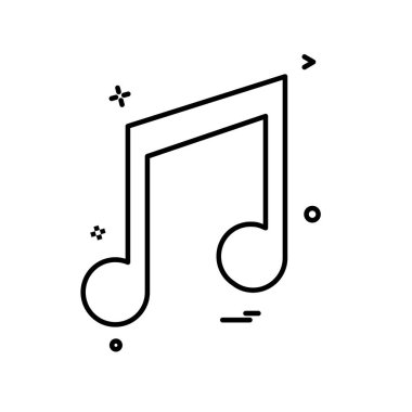 Müzik simge tasarlamak vektör