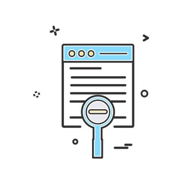 Web yerleşim simgesi tasarım vektörü