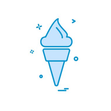 Koni simgesi tasarım, vektör çizim