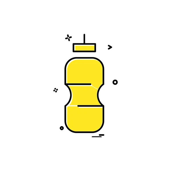 Diseño Icono Botella Ilustración Vector Colorido — Archivo Imágenes Vectoriales