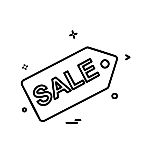 Sale Tag Pictogram Ontwerp Vector — Stockvector