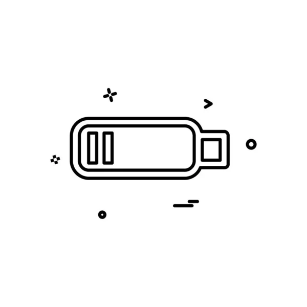 Concept Batterij Icoon Vector — Stockvector