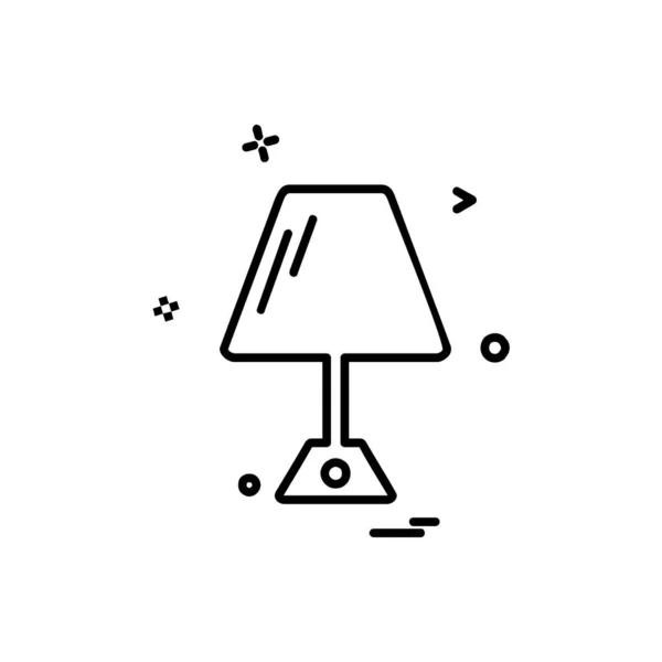 Lamp Icon Design Vector — Stock Vector