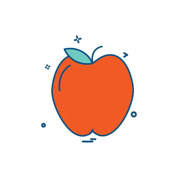 Frutas Icono Diseño Vector — Archivo Imágenes Vectoriales