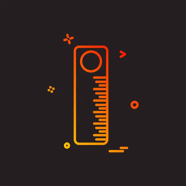 Skalierung Icon Design Vektor Illustration — Stockvektor