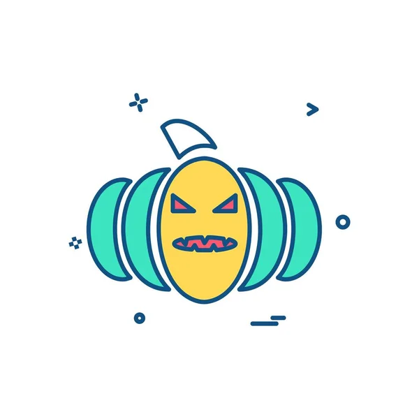 Halloween Pictogram Ontwerp Vector — Stockvector