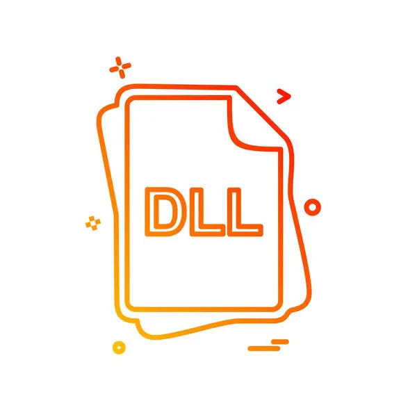 Dll 文件类型图标设计向量 — 图库矢量图片