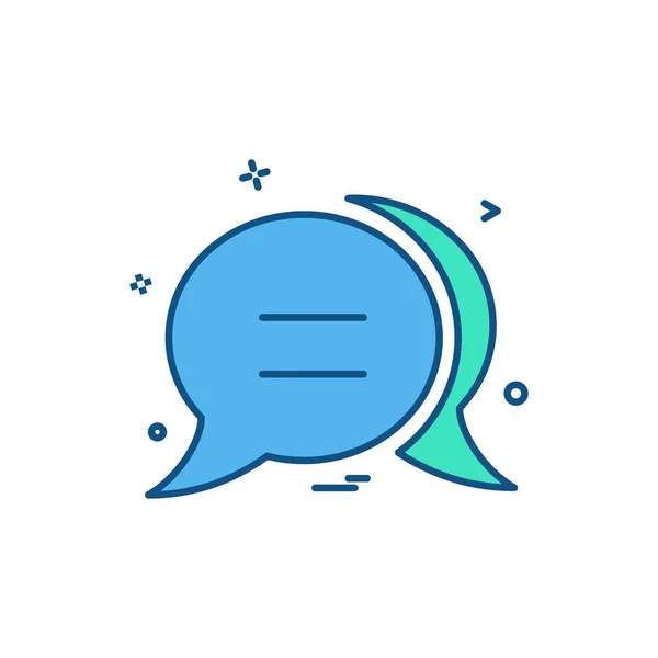 Chat Burbuja Sms Icono Diseño Vectores — Vector de stock