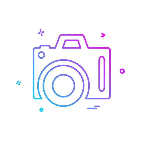 Camera Icon Design Vector — Stock Vector