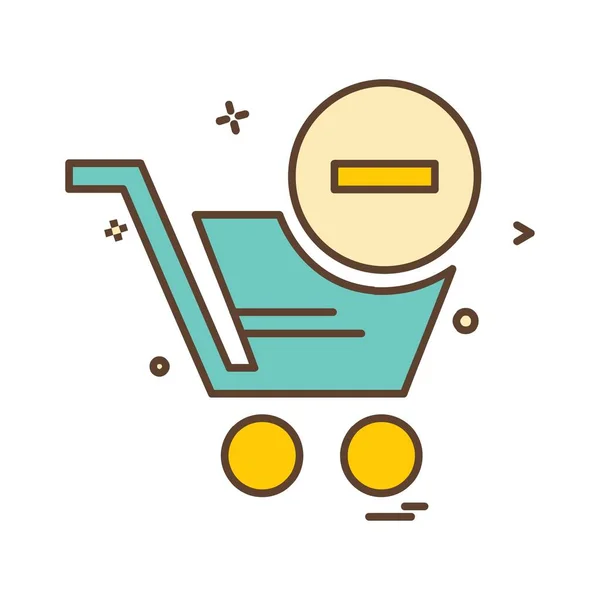 Shopping Icon Ontwerp Vector — Stockvector