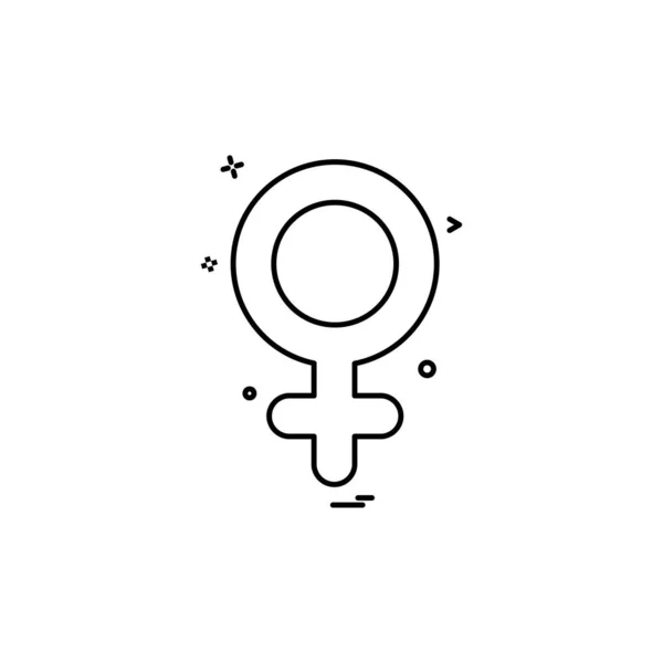 Ženské Ikony Designu Vektorové Ilustrace — Stockový vektor