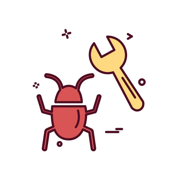 Bugs Icône Design Vecteur — Image vectorielle