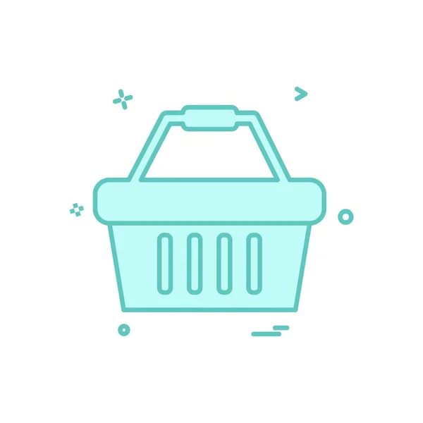 Shopping Ikone Design Vektor Illustration — Stockvektor