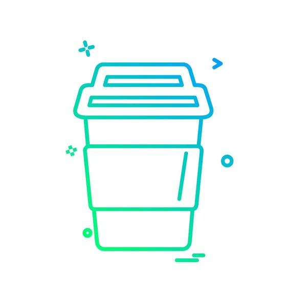 Trash Icon Design Vektor — Stockvektor