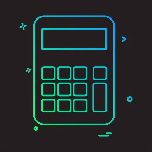 Vetor Design Ícone Calculadora — Vetor de Stock