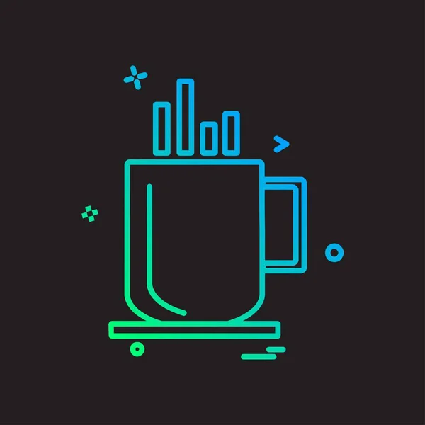 Drink Pictogram Ontwerp Kleurrijke Vectorillustratie — Stockvector