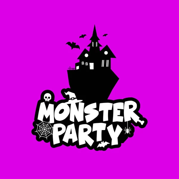 Monster Party Design Avec Vecteur Conception Créative — Image vectorielle