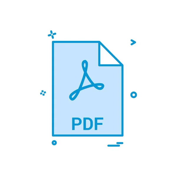 Extensión Archivo Pdf Formato Archivo Icon Vector — Archivo Imágenes Vectoriales