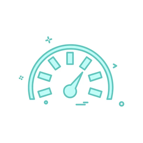 Meter Icon Design Vector — Stock Vector