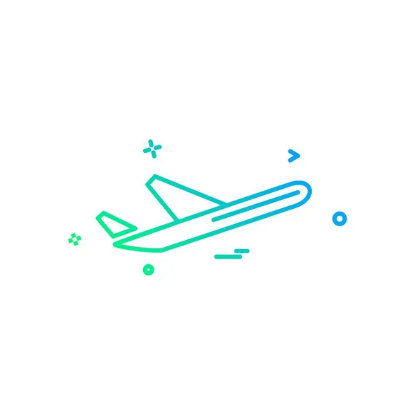 Vektor Desain Ikon Pesawat Terbang - Stok Vektor